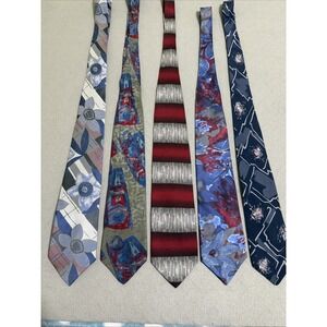 Vtg Mens Tie 80s 90s Courreqes Homme Di Maggio Fratelli IMM Old Money Preppy Lot